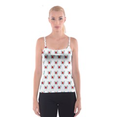 Sage Apple Wrap Smile Face Fruit Spaghetti Strap Top by Mariart