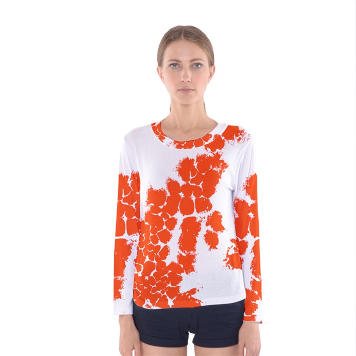 Red Spot Paint Women s Long Sleeve Tee