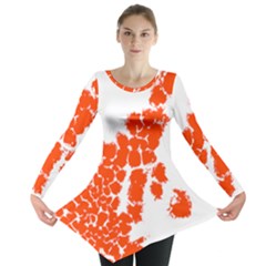 Red Spot Paint Long Sleeve Tunic 