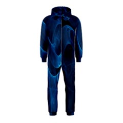 Smoke White Blue Hooded Jumpsuit (kids)