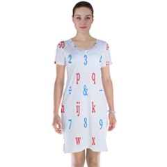 Source Serif Number Short Sleeve Nightdress by Mariart