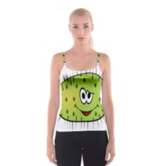 Thorn Face Mask Animals Monster Green Polka Spaghetti Strap Top by Mariart