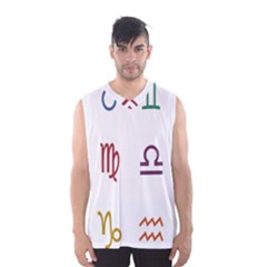 Twelve Signs Zodiac Color Star Men s Basketball Tank Top by Mariart