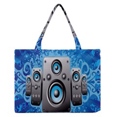 Sound System Music Disco Party Medium Zipper Tote Bag