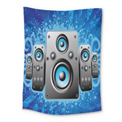 Sound System Music Disco Party Medium Tapestry