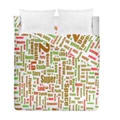 Screen Source Serif Text Duvet Cover Double Side (Full/ Double Size)