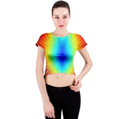 View Max Gain Resize Flower Floral Light Line Chevron Crew Neck Crop Top by Mariart