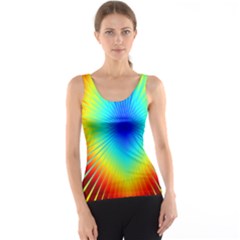 View Max Gain Resize Flower Floral Light Line Chevron Tank Top by Mariart