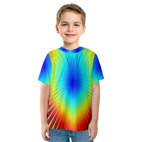 View Max Gain Resize Flower Floral Light Line Chevron Kids  Sport Mesh Tee by Mariart