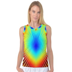 View Max Gain Resize Flower Floral Light Line Chevron Women s Basketball Tank Top by Mariart