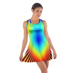 View Max Gain Resize Flower Floral Light Line Chevron Cotton Racerback Dress by Mariart