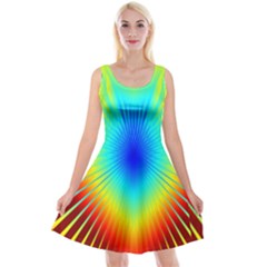 View Max Gain Resize Flower Floral Light Line Chevron Reversible Velvet Sleeveless Dress by Mariart