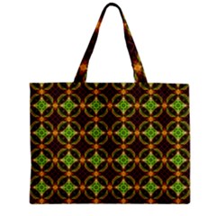 Kiwi Like Pattern Zipper Mini Tote Bag