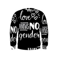 Love Knows No Gender Kids  Sweatshirt by Valentinaart