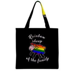 Rainbow Sheep Grocery Tote Bag by Valentinaart