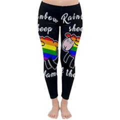 Rainbow Sheep Classic Winter Leggings by Valentinaart