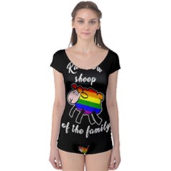 Rainbow Sheep Boyleg Leotard  by Valentinaart