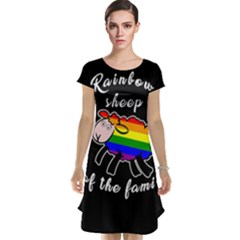 Rainbow Sheep Cap Sleeve Nightdress by Valentinaart