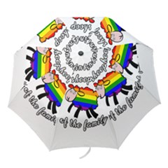 Rainbow Sheep Folding Umbrellas by Valentinaart