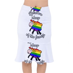 Rainbow Sheep Mermaid Skirt by Valentinaart