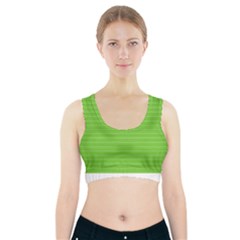 Lines Pattern Sports Bra With Pocket by Valentinaart
