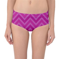 Zigzag  Pattern Mid-waist Bikini Bottoms by Valentinaart