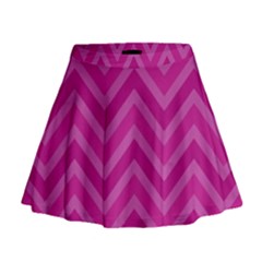 Zigzag  Pattern Mini Flare Skirt by Valentinaart