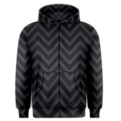 Zigzag  Pattern Men s Zipper Hoodie