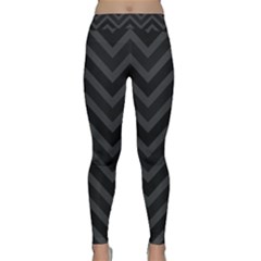 Zigzag  Pattern Classic Yoga Leggings by Valentinaart