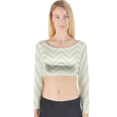 Zigzag  pattern Long Sleeve Crop Top