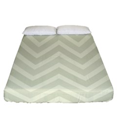 Zigzag  pattern Fitted Sheet (Queen Size)