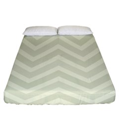 Zigzag  pattern Fitted Sheet (King Size)