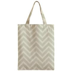 Zigzag  pattern Zipper Classic Tote Bag