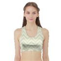 Zigzag  pattern Sports Bra with Border View1