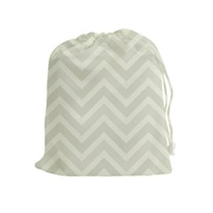 Zigzag  pattern Drawstring Pouches (Extra Large)