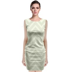Zigzag  pattern Classic Sleeveless Midi Dress