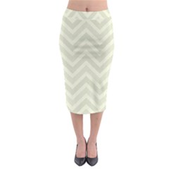 Zigzag  pattern Midi Pencil Skirt