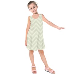 Zigzag  Pattern Kids  Sleeveless Dress