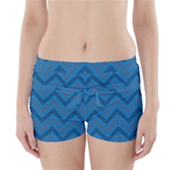 Zigzag  pattern Boyleg Bikini Wrap Bottoms