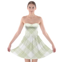 Zigzag  Pattern Strapless Bra Top Dress by Valentinaart