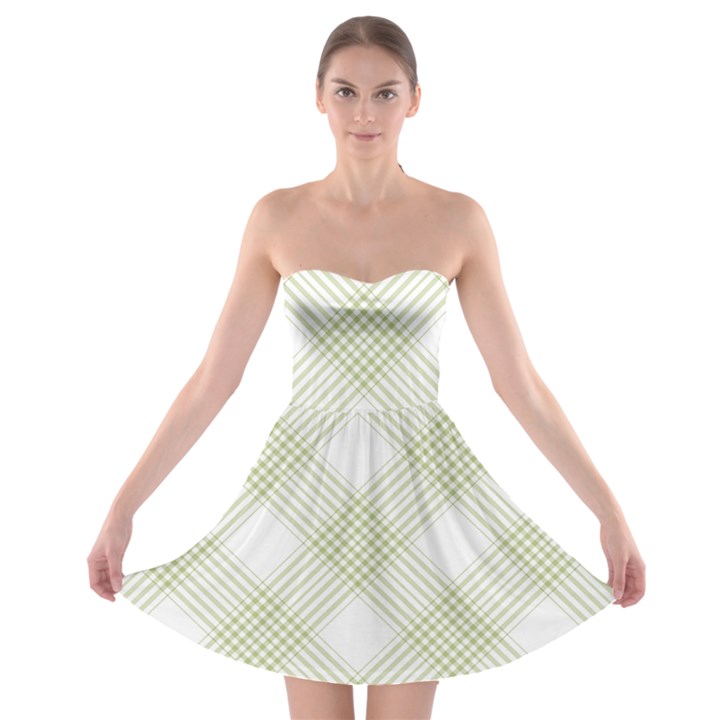 Zigzag  pattern Strapless Bra Top Dress