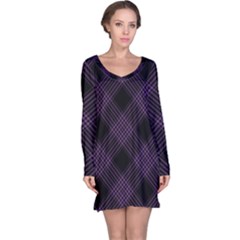 Zigzag Pattern Long Sleeve Nightdress by Valentinaart