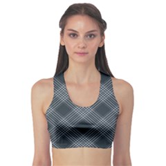 Zigzag Pattern Sports Bra by Valentinaart