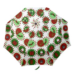 Christmas Folding Umbrellas by Mariart