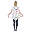 Circle Round Green Blue Red Pink Yellow Short Sleeve Tunic  View2