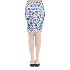 Buttons Chlotes Midi Wrap Pencil Skirt by Mariart