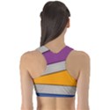 Colorful Geometry Shapes Line Green Grey Pirple Yellow Blue Sports Bra View2