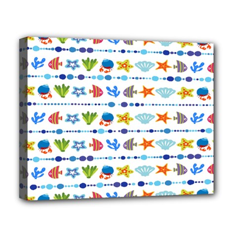 Coral Reef Fish Coral Star Deluxe Canvas 20  X 16  