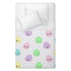 Egg Easter Smile Face Cute Babby Kids Dot Polka Rainbow Duvet Cover (single Size) by Mariart