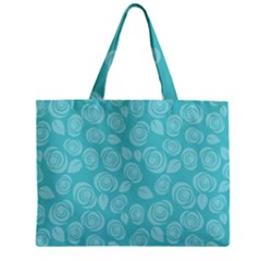 Floral Pattern Zipper Mini Tote Bag by Valentinaart